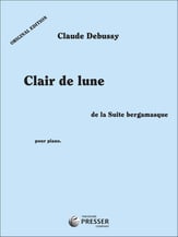 Clair de Lune piano sheet music cover